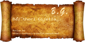 Báthori Gizella névjegykártya